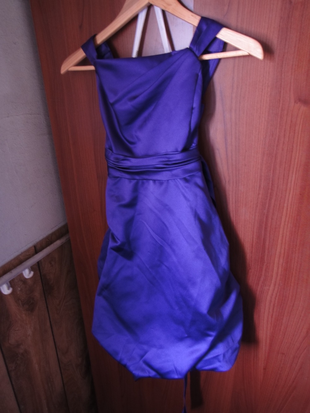 Elegant Purple Satin Junior Bridesmaid Dress